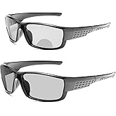 mincl Transition Photochromic Bifocal Reading Glasses Men Safety Sports Square Sunglasses Readers Fashion Anti UV Ray