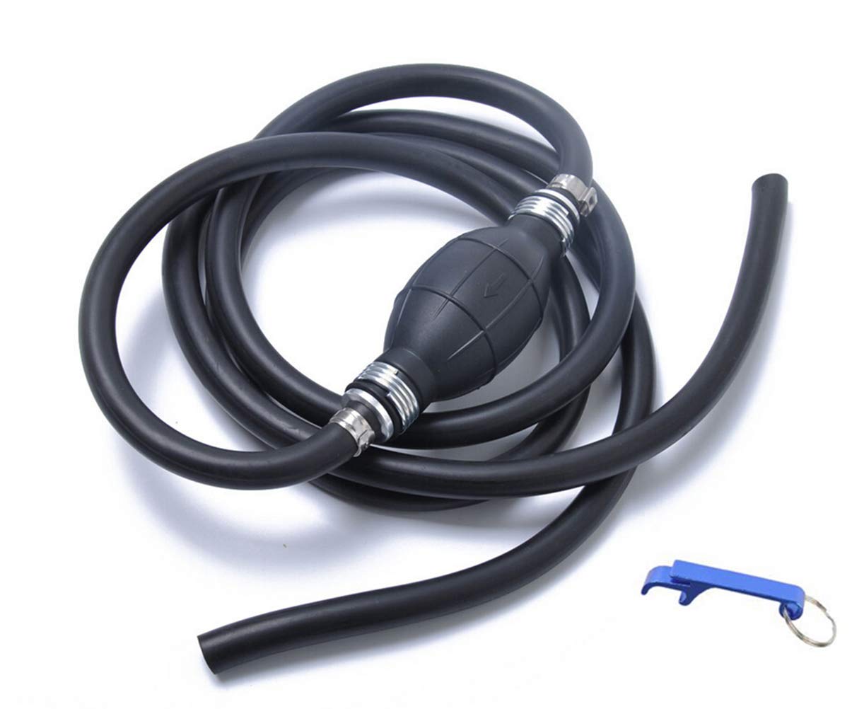 QLOUNI Fuel Line Assembly with Primer Bulb & Hand Transfer Pump for Marine Outboard Boat Motors & RVs