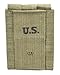 US WW2 Thompson 3 Cell Magazine Pouch Marked JT&L 1943 Lt. OD
