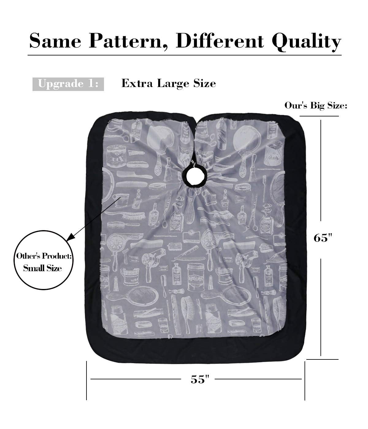 1 Or 2 Packs Salon Cape Apron, Barber Aceessories, Shampoo Oil Proof, for Styling Hair Cut Hairdresser, Profession Barbershop Supplies Bib Kit : Beauty