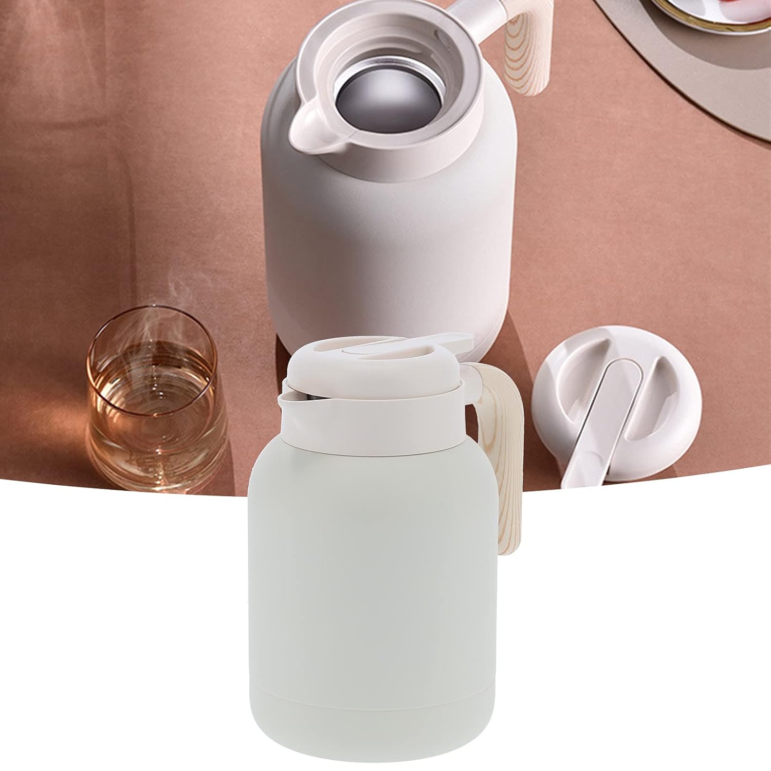 Thermal Jug, 1.5L Stainless Steel Liner Household Vacuum Jug for