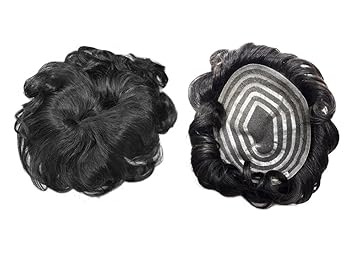 Fully Men Hair Patch Wigs Curly Hair Toupee Bollywood Style Free