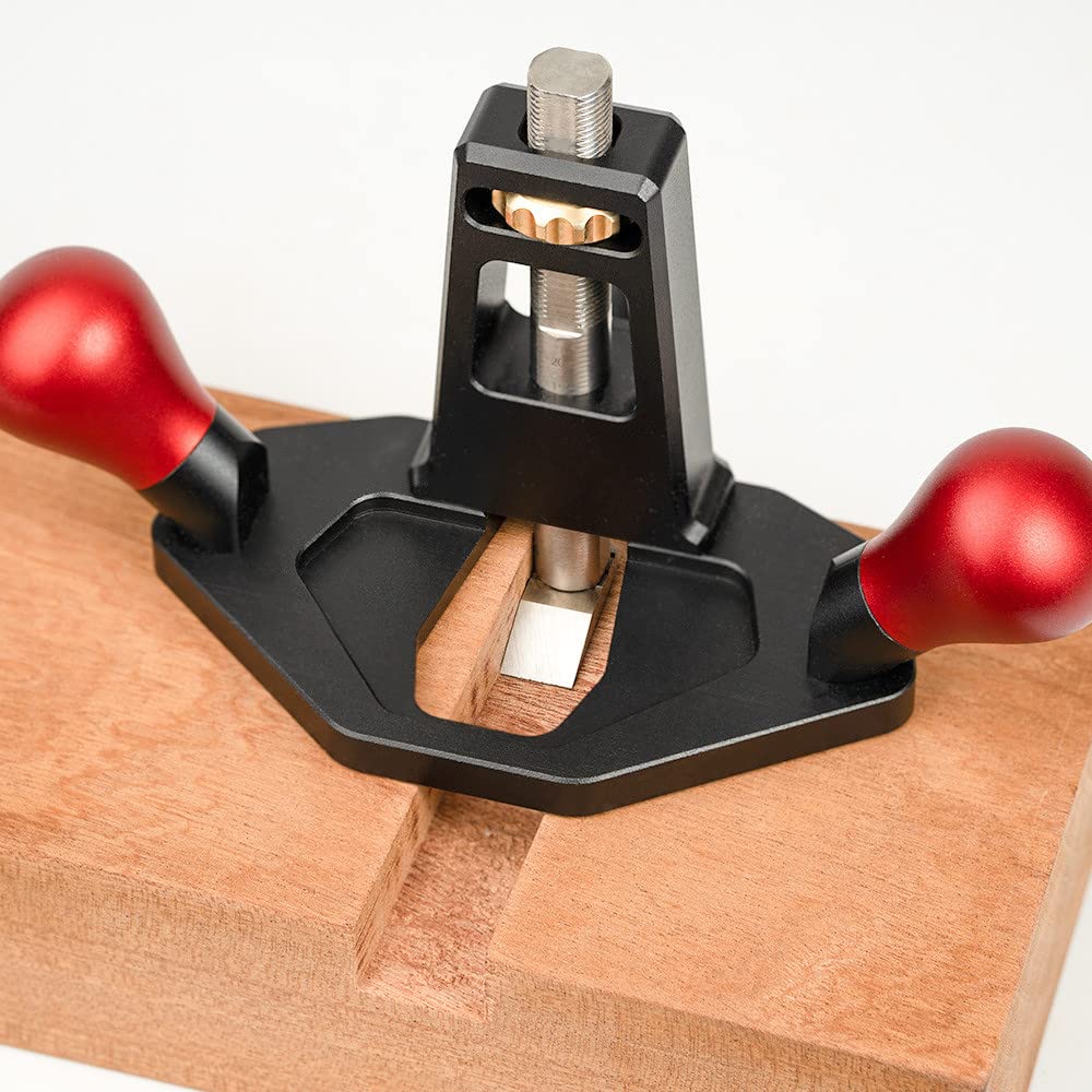 RUIITEN Router Plane, Adjustable Blade Hand Planer with Depth Stop Planer for Wood Chamfering Slotting Woodworking
