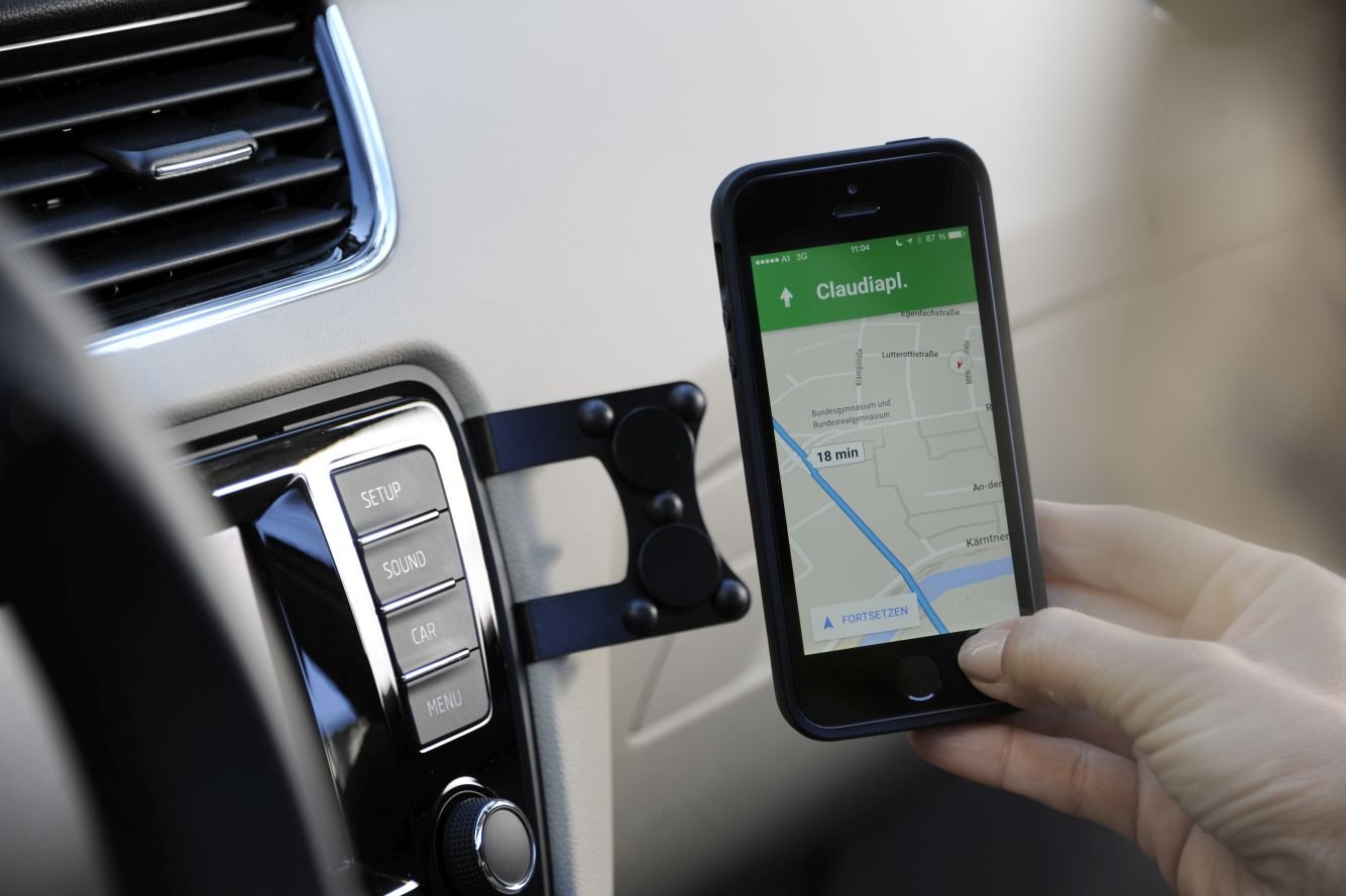 EasyMount Easyount Classic - Universal frameless Car Mount Cradle Holder - 360 Degree Rotating for GPS, Smartphones