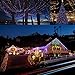LiyuanQ Solar String Lights, 2 Pack 100 LED Solar Fairy Lights 33 feet 8 Modes Copper Wire Lights Waterproof Outdoor String Lights for Garden Patio Gate Yard Party Wedding Indoor Bedroom Multicolor