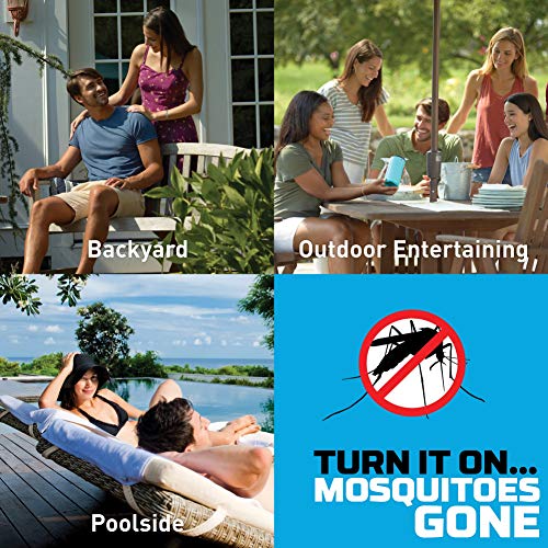 Thermacell Patio Shield Mosquito Repeller, Graphite; Easy to Use, Highly Effective; Provides 12 Hours of DEET-Free Mosquito Repellent; Scent-Free, No Spray, No Smoke and Cordless