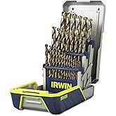 IRWIN Drill Bit Set, M35 Cobalt Alloy Steel Steel, 29-Piece (3018002)