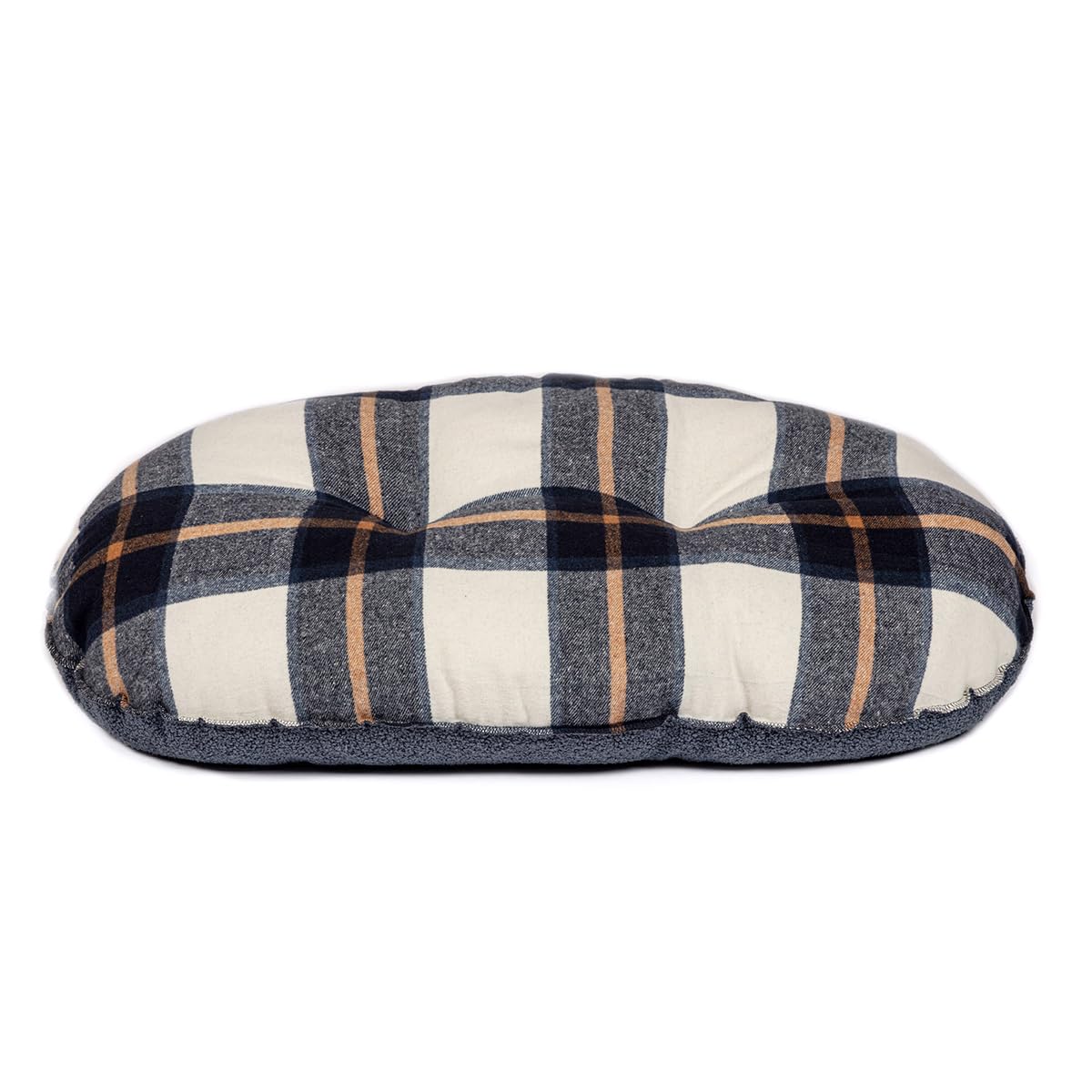 Danish Design Navy Bowmore Brushed Check Design Dog/Puppy Navy Quilted Mattress Small 21in