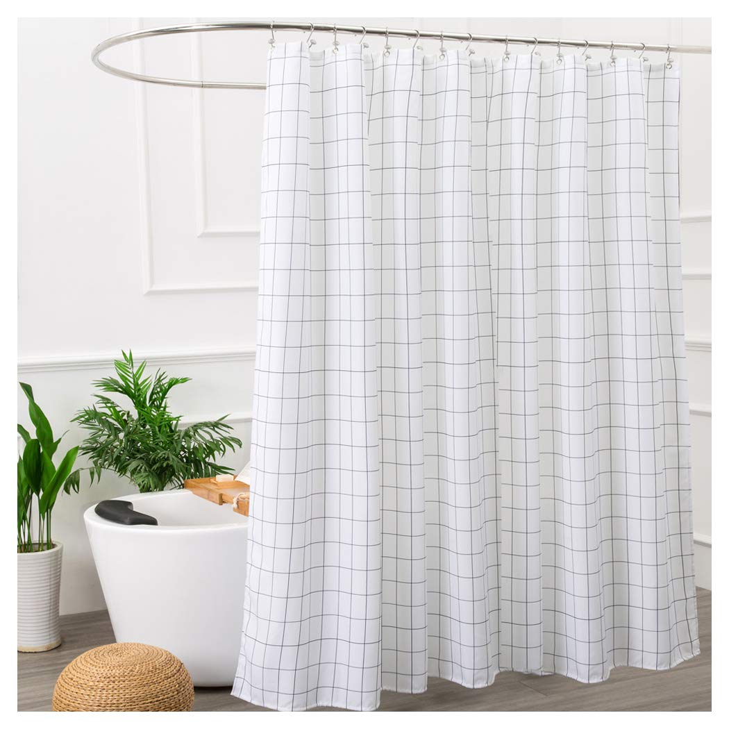 Aimjerry Hotel Quality White Striped Mold Resistant Fabric Shower Curtain for 746704940777 eBay