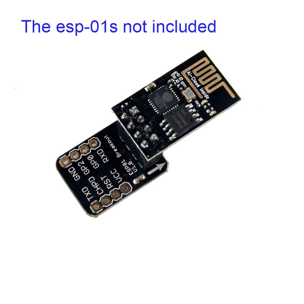 AZDelivery Breadboardadapter voor ESP-01S Breadboardzu-ESP8266 01 Seriële draadloze AZDelivery Breadboardadapter voor ESP-01S Breadboardzu-ESP8266 01 Seriële draadloze