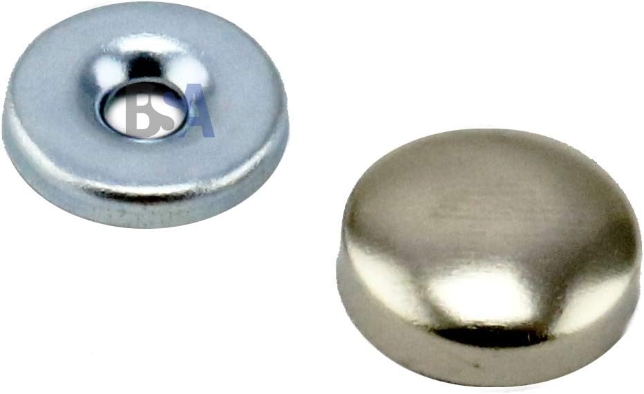 Kit 12 Viti E Tappi Coprivite Per Targa Auto In Acciaio Inox 304 – Colori Nero, Bianco, Giallo (4+4+4) Antiruggine