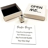 WENGIFT I Love You Penguin Pocket Hug – Cute Matchbox Gift with Tiny Penguin & I Love You Card for Boyfriend, Girlfriend or Valentine’s Day, Her or Him