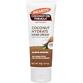 Palmer's Coconut Oil Hand Cream, Moisturizing Formula for Dry Skin (3.4 Oz) | Deeply Moisturizing, Green Coffee for Youthful Radiance, Hydrates &amp; Replenishes Hands 48hr Moisture, Travel Size Hand Lotion