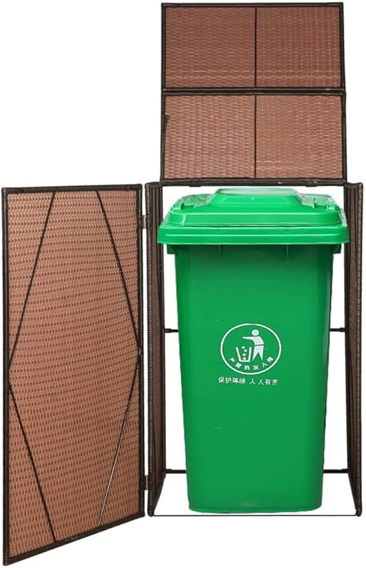 Festnight Cobertizo Contenedor de Basura Cobertizo de Almacenamiento