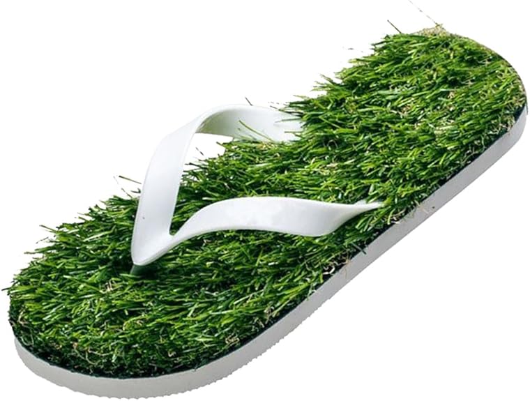 Amazon.com | GAXmi Flip Flops Women Men Kids Summer Casual Artificial Lawn Grass Slippers | Flip 