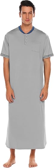 mens long nightgown