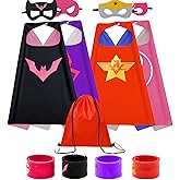 Kids Capes Set and Wristbands Kids Costumes Halloween Christmas Cosplay Dress Up for Boys Girls