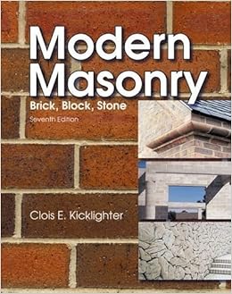 Modern Masonry Brick Block Stone 7th Seventh Edition By - 