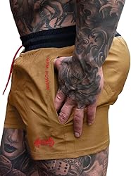 Muscle Alive Men's 4" Running Workout Shorts with