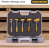TOUGH MASTER Forstner Bits 5 Pcs Carbide Tip 15–35 mm with Case & Hex Keys view 7