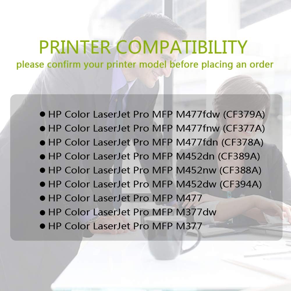 ZOOMTEC Compatible 410A CF410A Toner Cartridge Work for HP Color Laserjet Pro MFP M477FDW MFP M477FDN MFP M477FNW HP Color Laserjet Pro M452DN M452DW M452NW Printers (Black) - Image 3