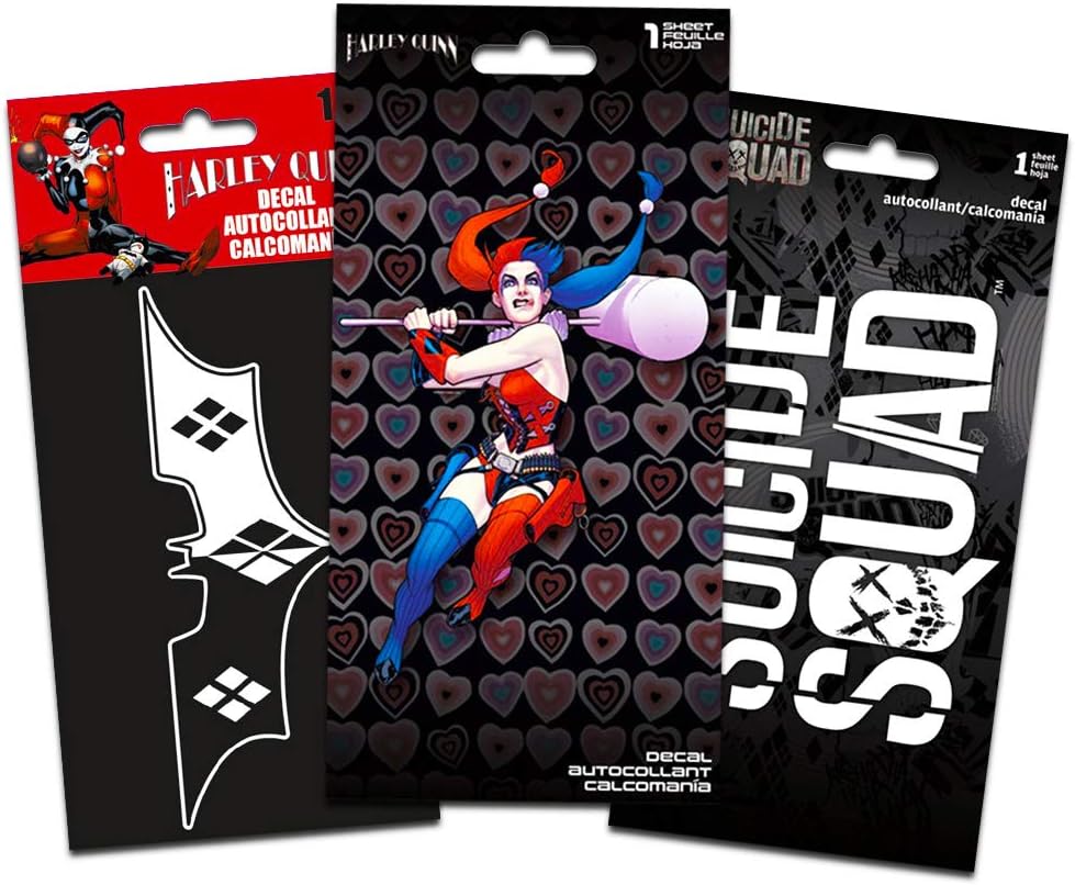 DC Comics Harley Quinn Decals Set 3 Large Harley Quinn Decal