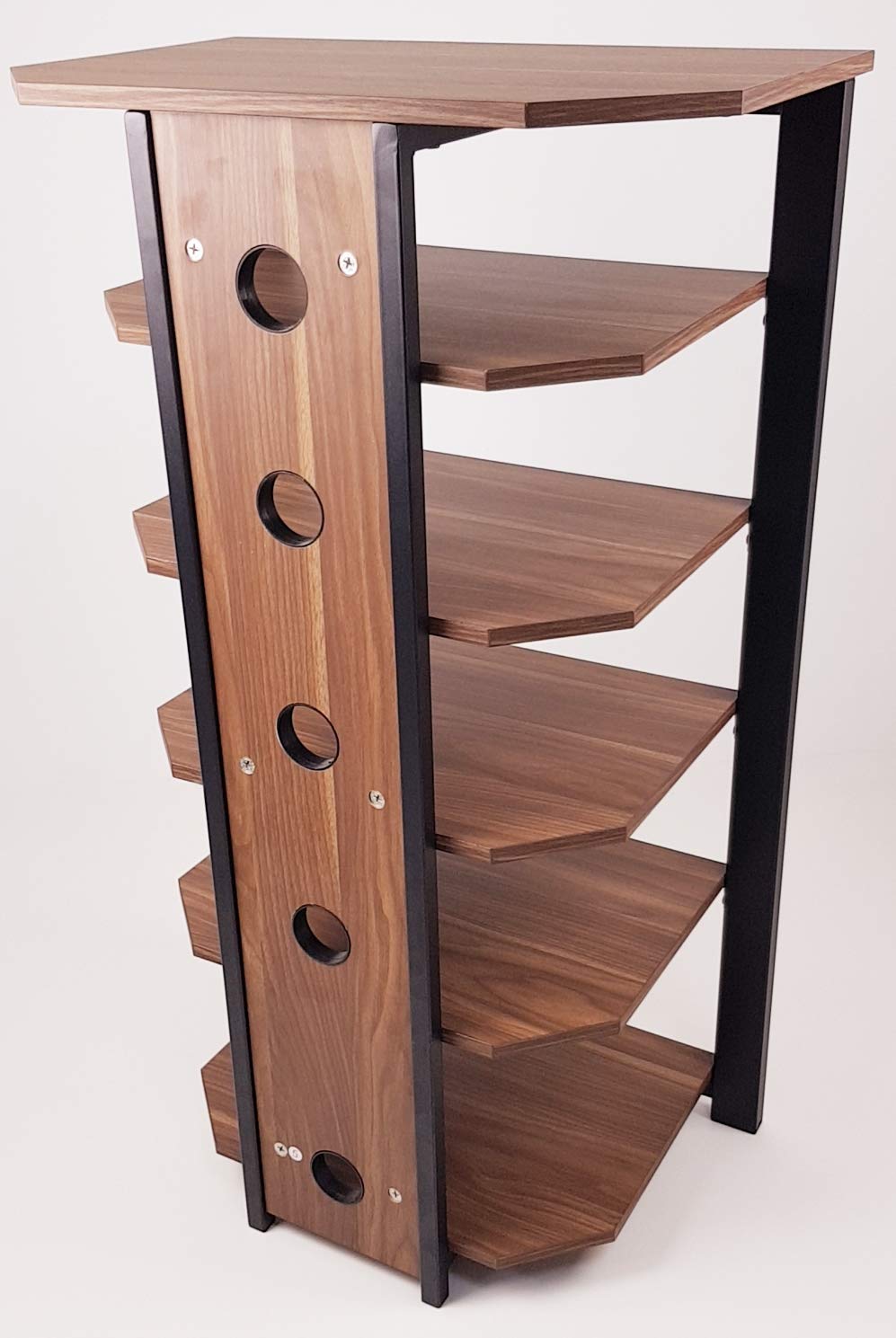 Furniture Gecko Tower TOW600 6 Shelf Wood HiFi Stand Home