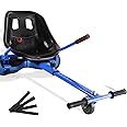 Hoverboard Seat Attachment 265lbs Capacity, 26"-34.5" Adjustable Length Hover Board Go Kart Accessory w/Comfortable&Sturdy Seat,Go Cart Compatible with 6.5” 8” 10” Hoverboard,Kids Adults