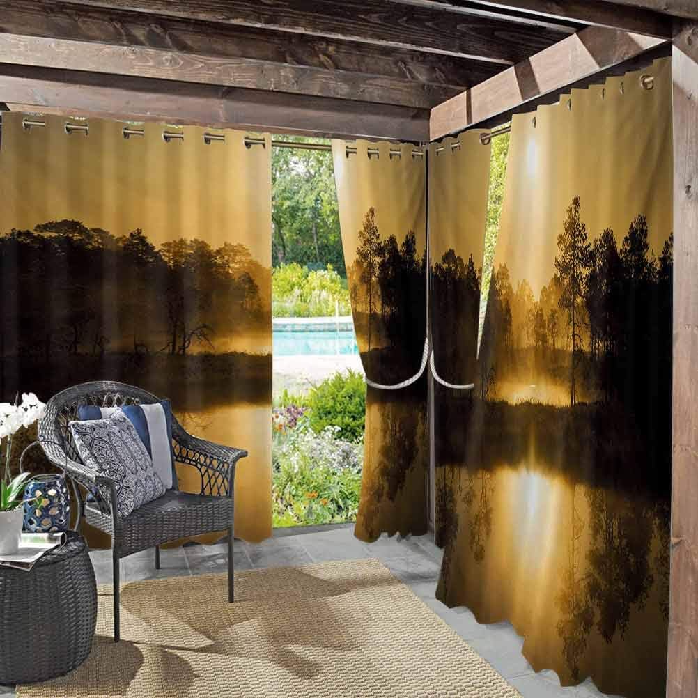 Cortina térmica para ventana opaca de jardín, cortinas de porche