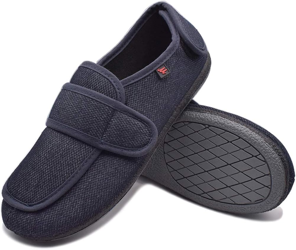 mens diabetic slippers wide width