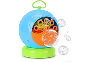 Fansteck Bubble Machine for Kids, Automatic Bubble Maker, Durable and Portable Automatic 3000+ Bubble Machine for Christmas, Parties, Suitable for Indoor and Outdoor | Blue