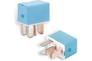 dawfall 2 PCS Automotive AC Relay, 4-pin Normally Open AC Compressor Regulator, Automotive Circuit System Controller, Compatible with Violet Relay 90987-02027 (Blue)