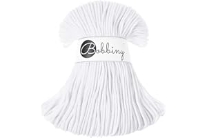 Bobbiny Junior 3mm Braided Macrame Cord (White) 108yds/330ft