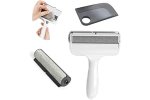 PAKEWAY Mini Dog & Cat Hair Remover Roller for Carpet, Clothes, Couch, Bed and Furniture, with High Adhesive Soft Rubber Sheet, Replaceable Core, Effortless Lint Removal