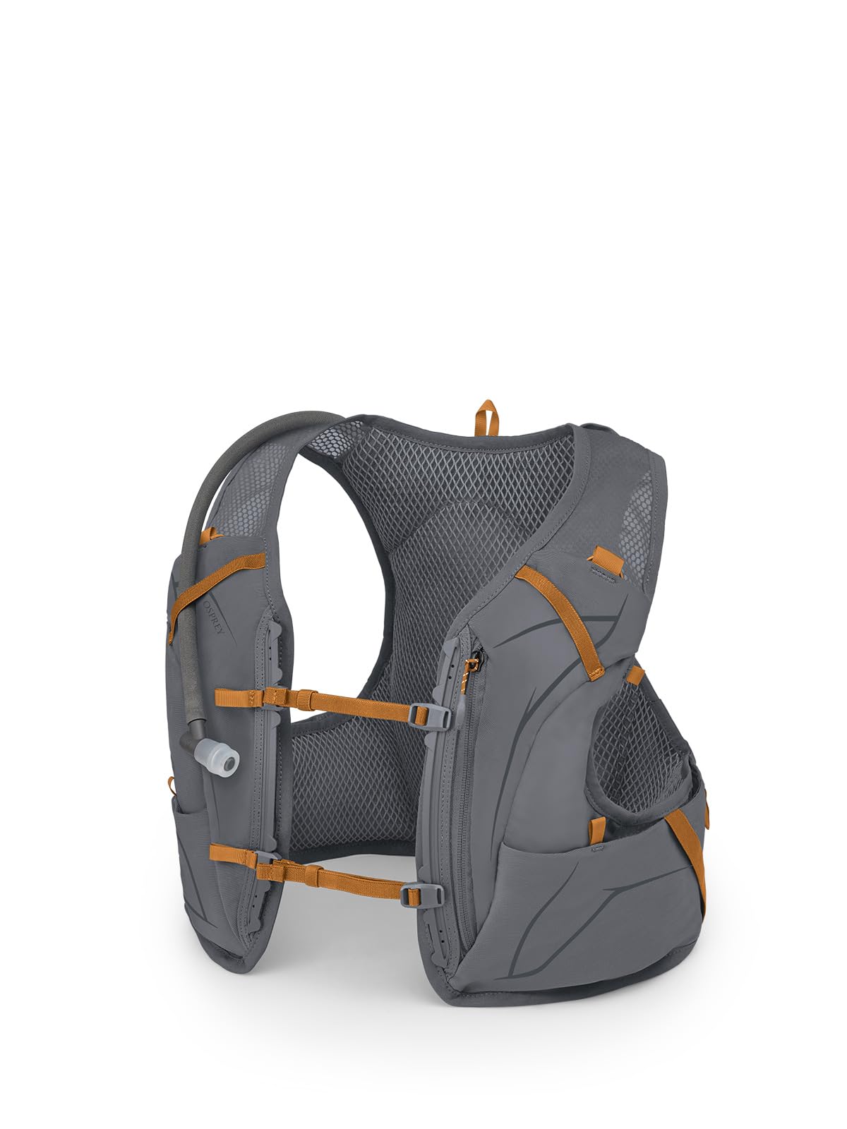 Photo 1 of Osprey Duro 1.5L Men's Running Hydration Vest with Hydraulics Reservoir, Phantom Grey/Toffee Orange, Medium