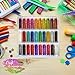 Fine Glitter Set, Premium Loose Glitter Pack of 30 Non-Toxic Shakers for Arts, Crafts, Body, Scrapbooking, Nails, Face, Party, Holiday, Bling