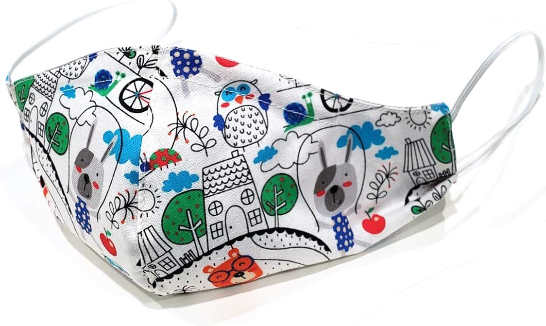 Fashion Face Dust Cover Unisex Washable Reusable Cotton for Outdoor Made in USA