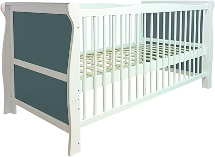 Lit Bebe Convertible 140 X 70 Style Anglais Glamour Tres Original Expedition Gratuite Couleur Blanco Gris Amazon Fr Bebes Puericulture