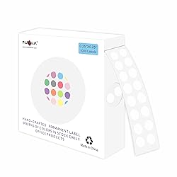 PARLAIM 0.25 Inch Color-Code Dot Stickers,1000
