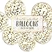 Gold Confetti Balloons, Ribbon Roll & Flower Clips – Helium Latex Balloons Ideal for Wedding, Birthday, Graduation & Bachelorette Party Supplies – Confetti Pre-filled Party Decorations | 32 Packs Set