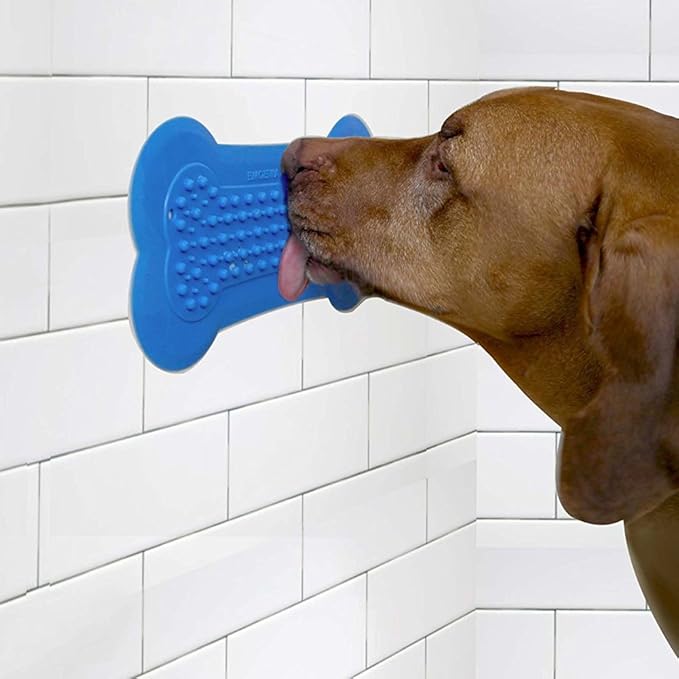 Runfon Slow Treater Wall Mounted Dispensing Mat Feeder Mat Pet Bathing