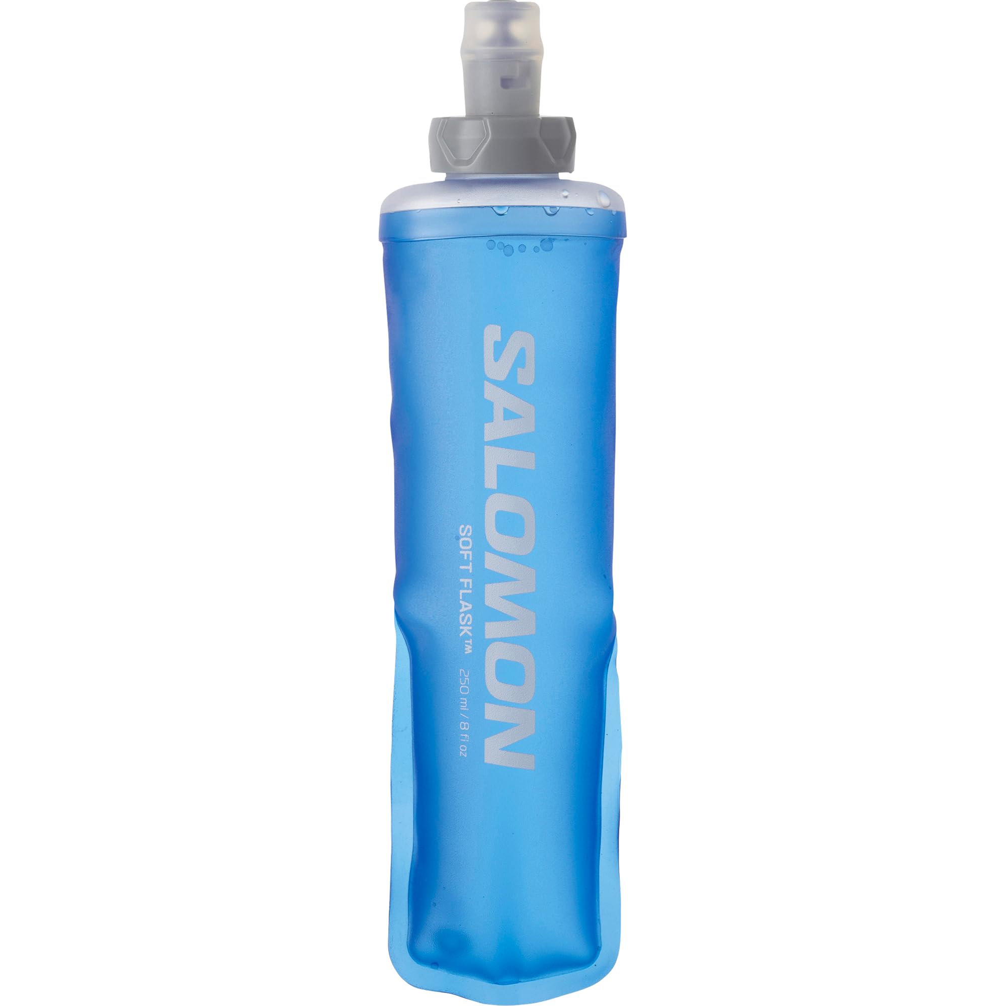 Salomon Soft Flask 250ml/8oz 28 Unisex Hydration Accessories, Comfort, High-flow Valve, and Easy to Use, Blue