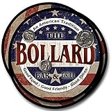 Bollard Bar and Grill Rubber Drink Coasters - 4 Pack