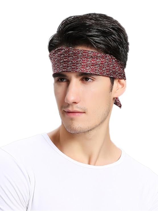Prettystern Gemustertes Seide Herren Bandana Hals-tuch