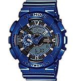 Casio G-Shock Blue-Tone Analog Digital Dial Resin Quartz Male Watch GA110NM-2A