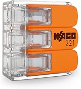 Wago Compact Splicing Connector 3 Conductor 6 mm² Lever Transparent 221-613 view 3