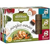 Rachael Ray Nutrish Purrfect Entrees Grain Free Natural Wet Cat Food Variety Pack, 2.8 Ounce (Pack of 12)