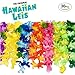 Flag & Eagle Hawaiian Leis Luau Party Supplies: Premium Quality Soft Feel Fabric - Juicy Color Flower Lei Design - Set Of 30 Tropical Necklaces - The Original Quality Leis