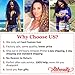Alibeauty Brazilian Water Wave Bundles with Closure 9A Unprocessed Virgin Human Hair Weave 3 Bundles with Closure Natural Black Remy Hair Extensions (20 22 24+18inch)