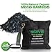 Natural Air Freshener by Drive (Black, 2-Pack) Car Purifier is Certified Moso Active Bamboo Charcoal 220g - Unscented Deodorizer, Drying Bag Removes Allergens & Moisture - Prevents Bacteria, Mildew